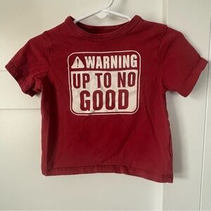 The Children's Place Red Warning Tee
